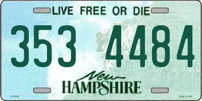 NH license plate 3534484
