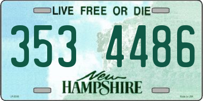 NH license plate 3534486