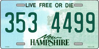 NH license plate 3534499