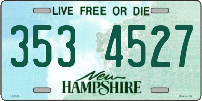 NH license plate 3534527