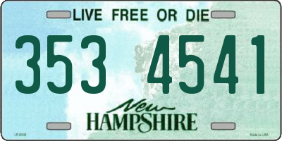 NH license plate 3534541