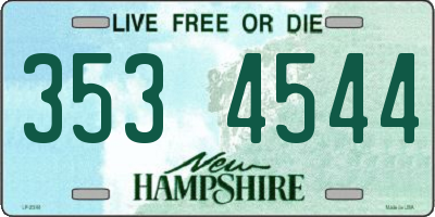 NH license plate 3534544