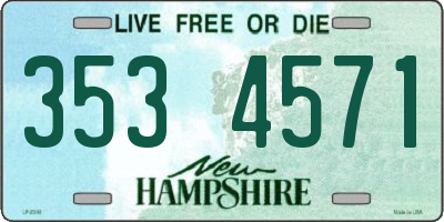 NH license plate 3534571