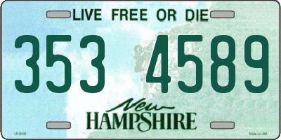 NH license plate 3534589
