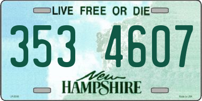 NH license plate 3534607