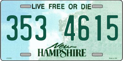 NH license plate 3534615