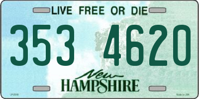 NH license plate 3534620