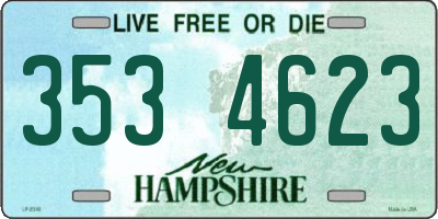 NH license plate 3534623