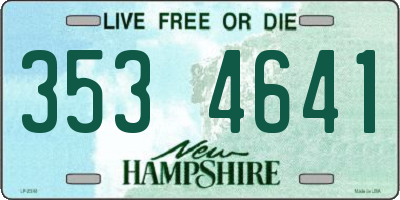 NH license plate 3534641