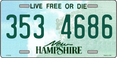 NH license plate 3534686