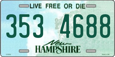 NH license plate 3534688