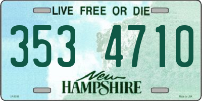 NH license plate 3534710