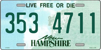 NH license plate 3534711