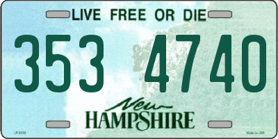NH license plate 3534740