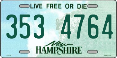 NH license plate 3534764