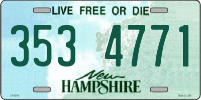 NH license plate 3534771