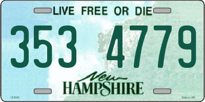 NH license plate 3534779