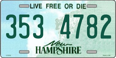 NH license plate 3534782