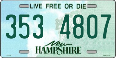 NH license plate 3534807