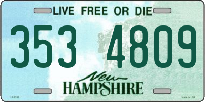 NH license plate 3534809