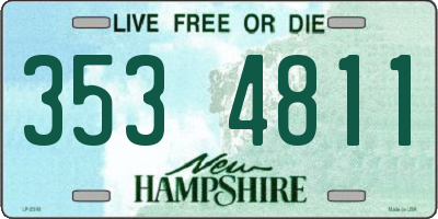 NH license plate 3534811