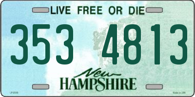 NH license plate 3534813