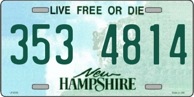 NH license plate 3534814