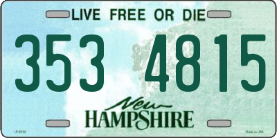 NH license plate 3534815