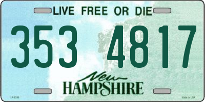 NH license plate 3534817