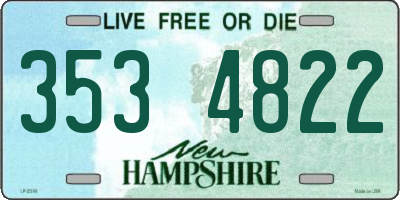 NH license plate 3534822