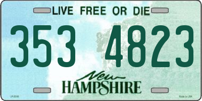 NH license plate 3534823