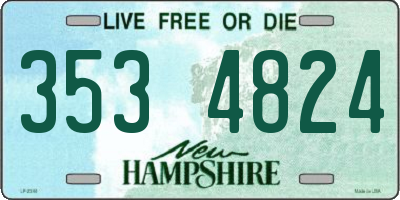 NH license plate 3534824