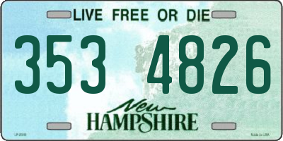 NH license plate 3534826