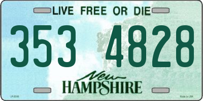 NH license plate 3534828