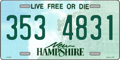 NH license plate 3534831