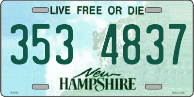 NH license plate 3534837