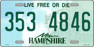 NH license plate 3534846
