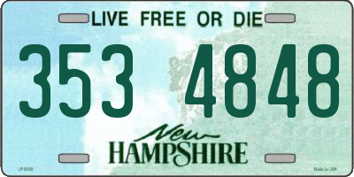 NH license plate 3534848
