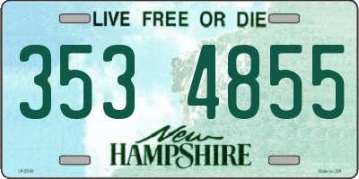 NH license plate 3534855