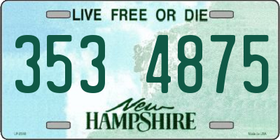 NH license plate 3534875