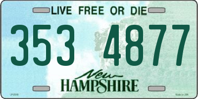 NH license plate 3534877