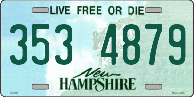 NH license plate 3534879