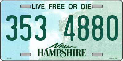 NH license plate 3534880