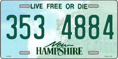 NH license plate 3534884