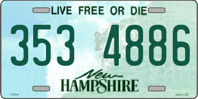 NH license plate 3534886