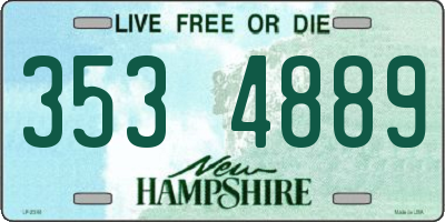 NH license plate 3534889