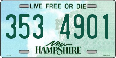 NH license plate 3534901