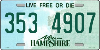 NH license plate 3534907