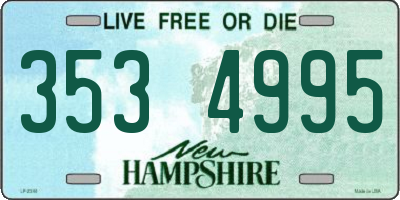 NH license plate 3534995