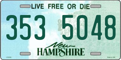 NH license plate 3535048
